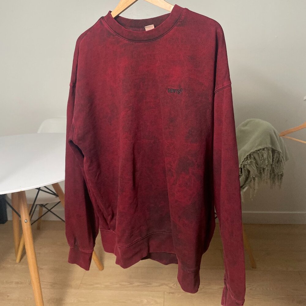 Levis oversized bordeaux sweater